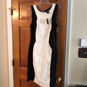 Faux leather front dresd